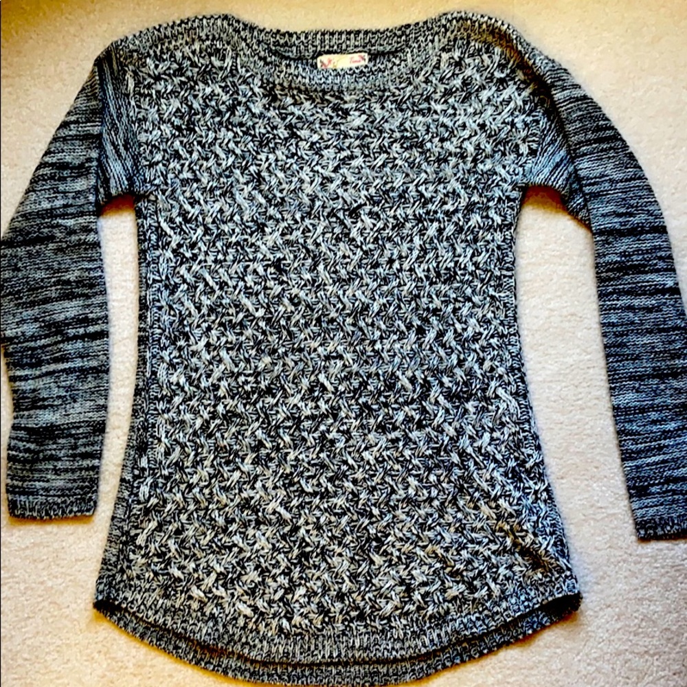 Black and white sweater